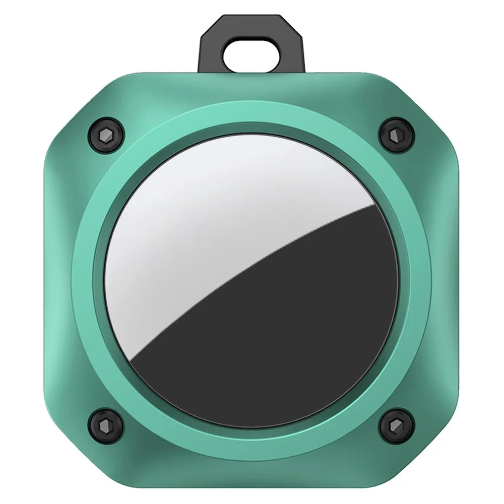 Anti-Drop TPU Protective Case Cover with Key Ring for Apple AirTag Bluetooth-compatible Locator - Green - 2