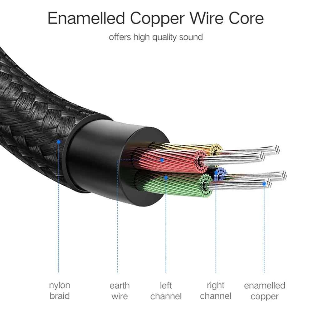 UGREEN 2m 24K Gold-plated 3.5mm Male to Female Audio Extension Cable AUX Cord - 6