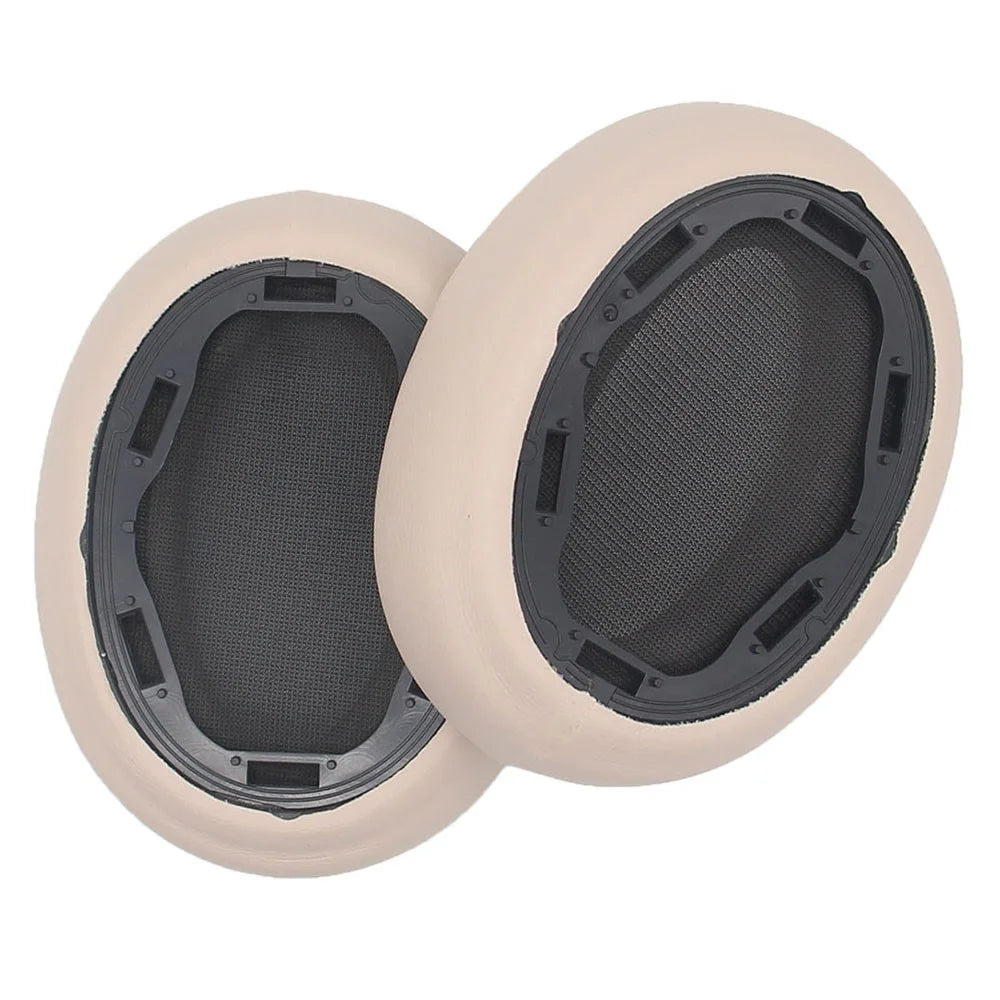 JZF-369 Headset Ear Cushions for Sony WH-H910N Replacement Ear Pads Cover 1Pair Protein Leather Headphones Ear Cups - Beige - 4