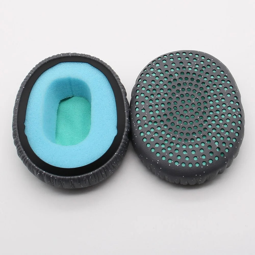 JZF-246 1 Pair for Skullcandy Riff Wireless Bluetooth-compatible Headphones Replacement Protein Leather Ear Pads Ear Cushion - Blue - 2