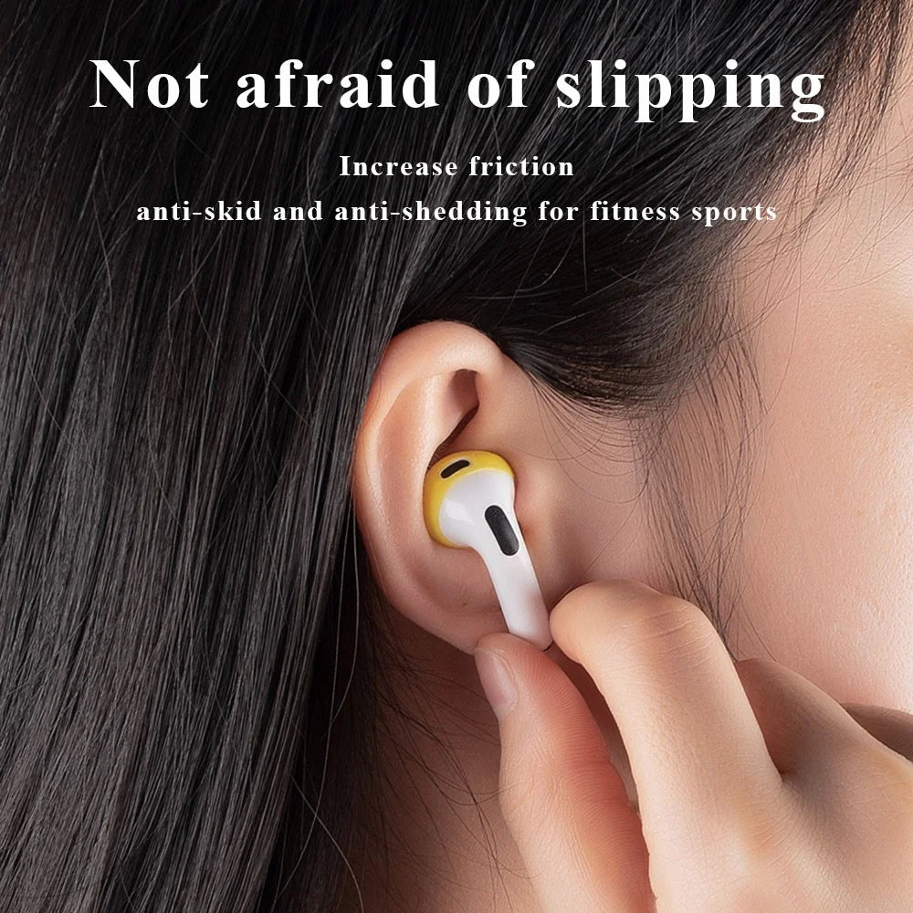 1 Pair Silicone Earphone Ear Caps for Apple AirPods 3, Bluetooth-compatible Earbuds Ear Tips Protective Covers - Mint Green - 4