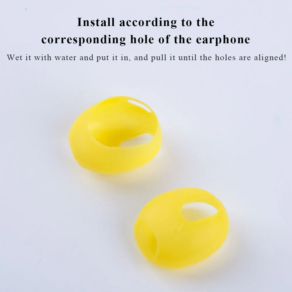 1 Pair Silicone Earphone Ear Caps for Apple AirPods 3, Bluetooth-compatible Earbuds Ear Tips Protective Covers - Mint Green - 6