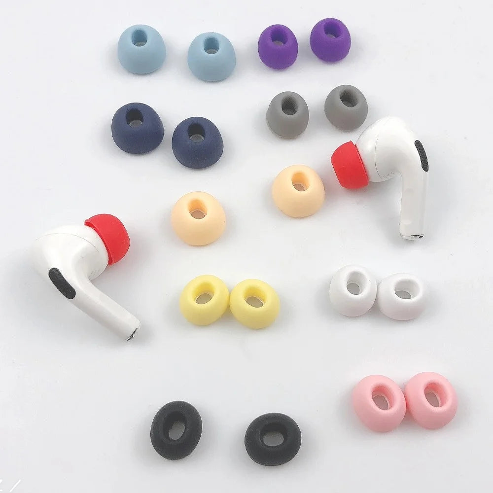 1 Pair Silicone Earphone Cap for AirPods Pro (Gen 2) (USB-C) / Pro 2 Soft Comfortable Ear Tips Replacement - Black - 4