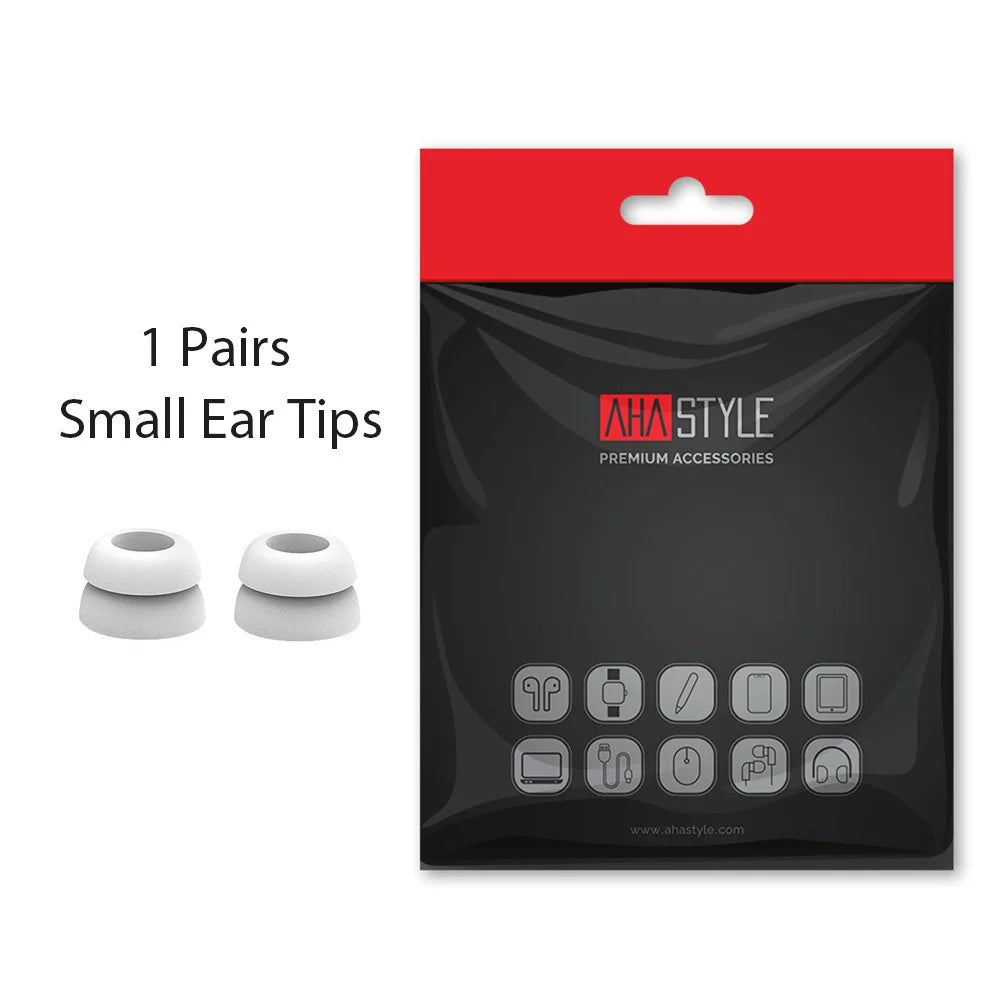 AHASTYLE PT168 One Pair Earbud Caps Soft Silicone Earphone Tips Replacement for Samsung Galaxy Buds Pro, Size: S - White - 4