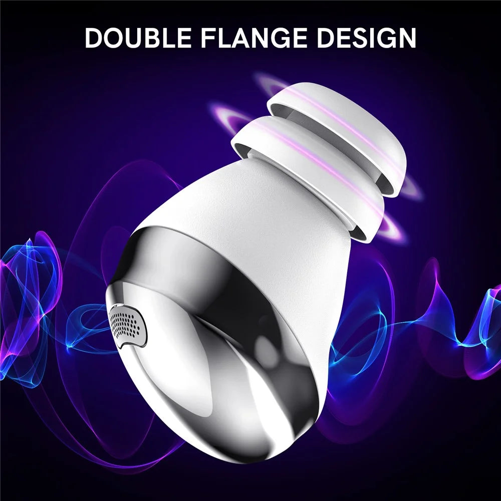 AHASTYLE PT168 One Pair Silicone Earphone Cap for Samsung Galaxy Buds Pro, Soft Comfortable Earphone Ear Tips Replacement, Size: L - White - 3
