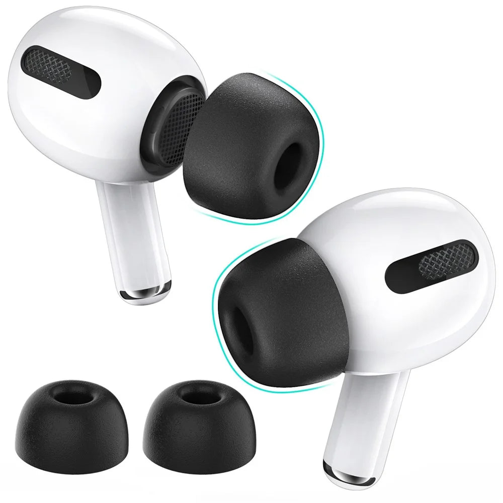 AHASTYLE WG28 1 Pair Earphone Eartip for Apple AirPods Pro / Pro 2 Memory Foam Earbud Cover Cap Replacement, Size: M - 1