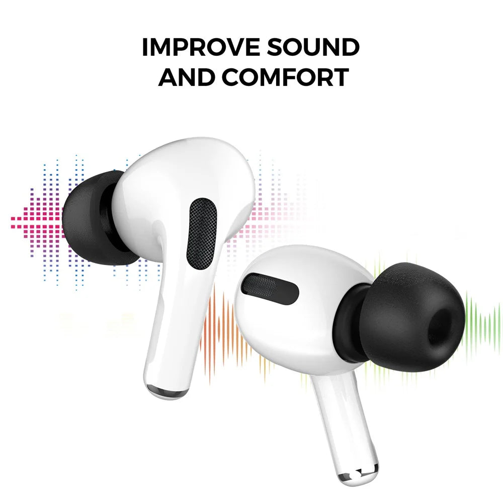 AHASTYLE WG28 3 Pairs L Size In-ear Earphone Tips for Apple AirPods Pro / AirPods Pro 2 Replacement Memory Foam Earbuds Cover - 4