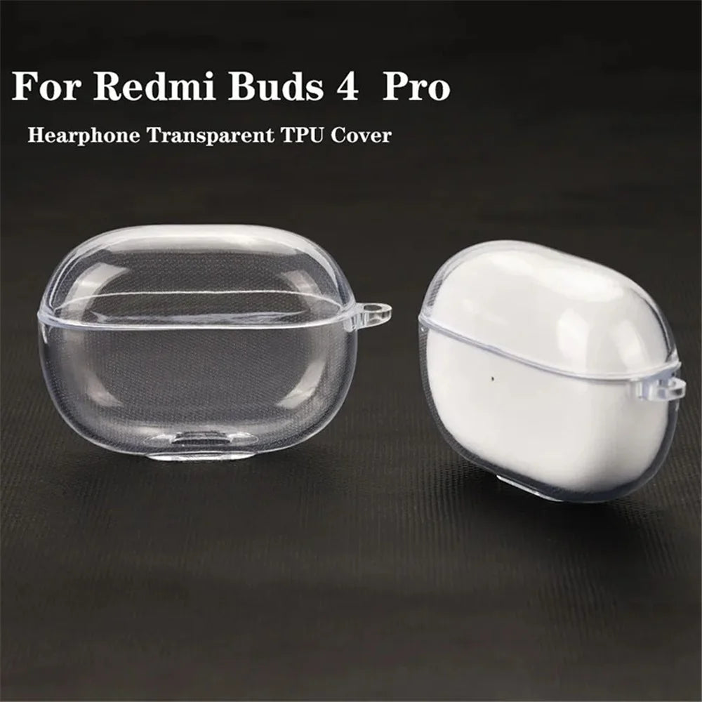 For Xiaomi Redmi Buds 4 Pro Clear TWS Earphone Protector Cover Flexible TPU Protection Case - 2