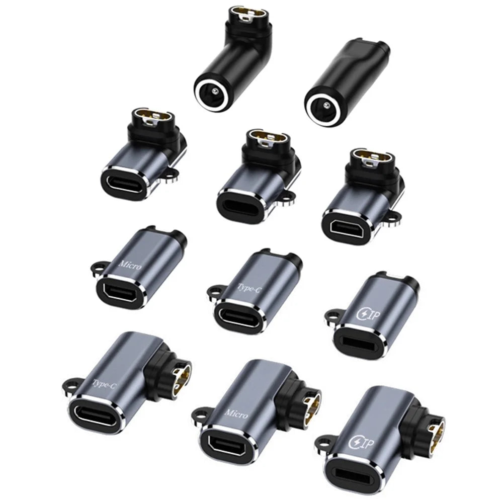Straight iP to Garmin Watch Charger Adapter Smart Watch Charging Converter Portable Mini Connector - 2