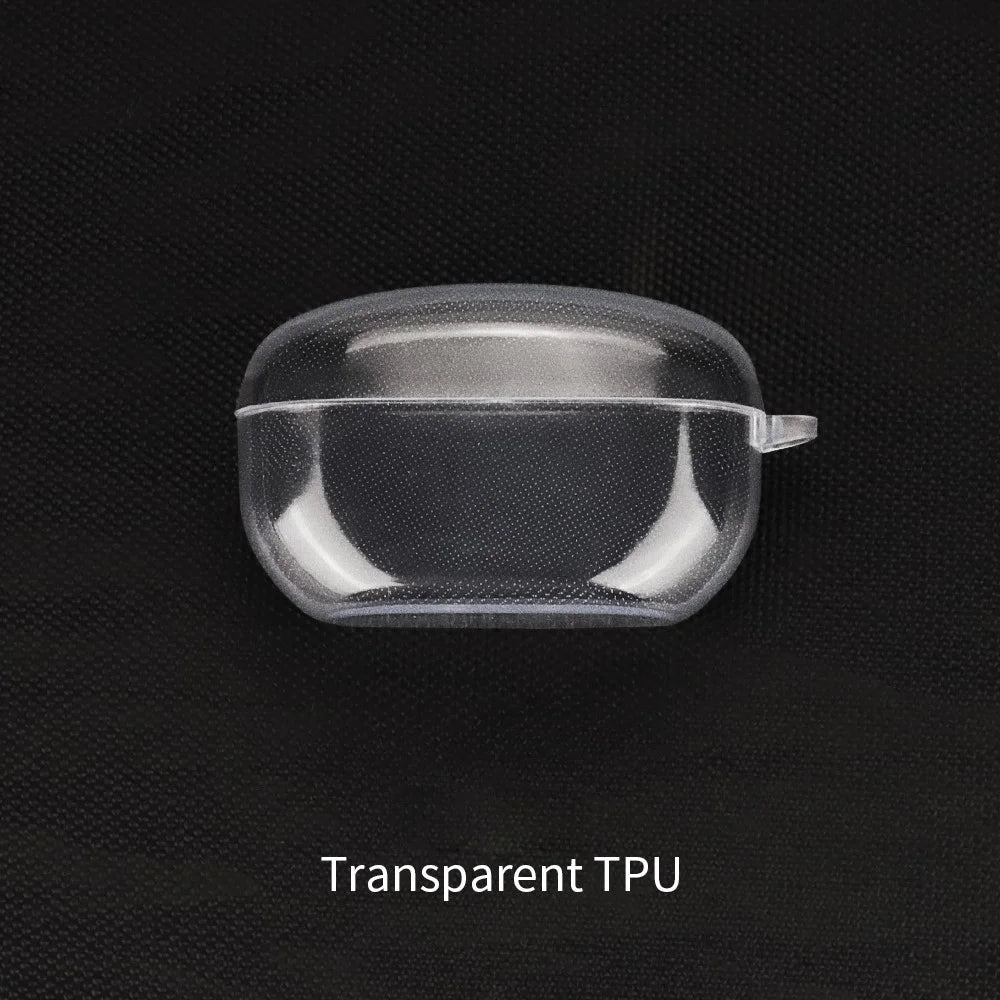 For Sony WF-1000XM5 Charging Bin Sleeve Clear Bluetooth-compatible Earphone TPU Case Cover with Buckle - 3
