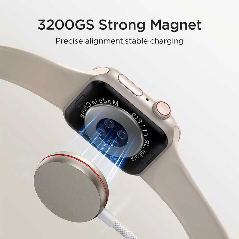 JOYROOM S-IW012 2 in 1 1.5m USB-C to Watch Magnetic Charger + 1.5m PD 30W Fast Charging Cable for Apple Watch  /  iPhone  /  iPad - 4