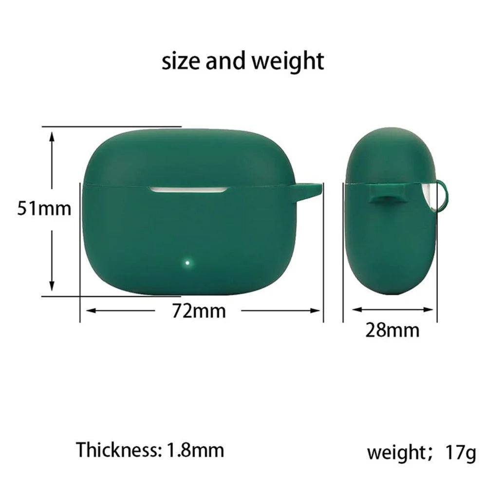 For HONOR LCHSE X5i Shockproof Silicone Case Bluetooth-compatible Headset Sleeve Cover with Buckle - Blackish Green - 6