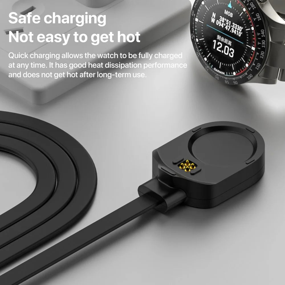 1m Type-C Charging Cable for Garmin MARQ 2 Athlete / Adventurer / Captain Smart Watch Charger Charging Base - 5