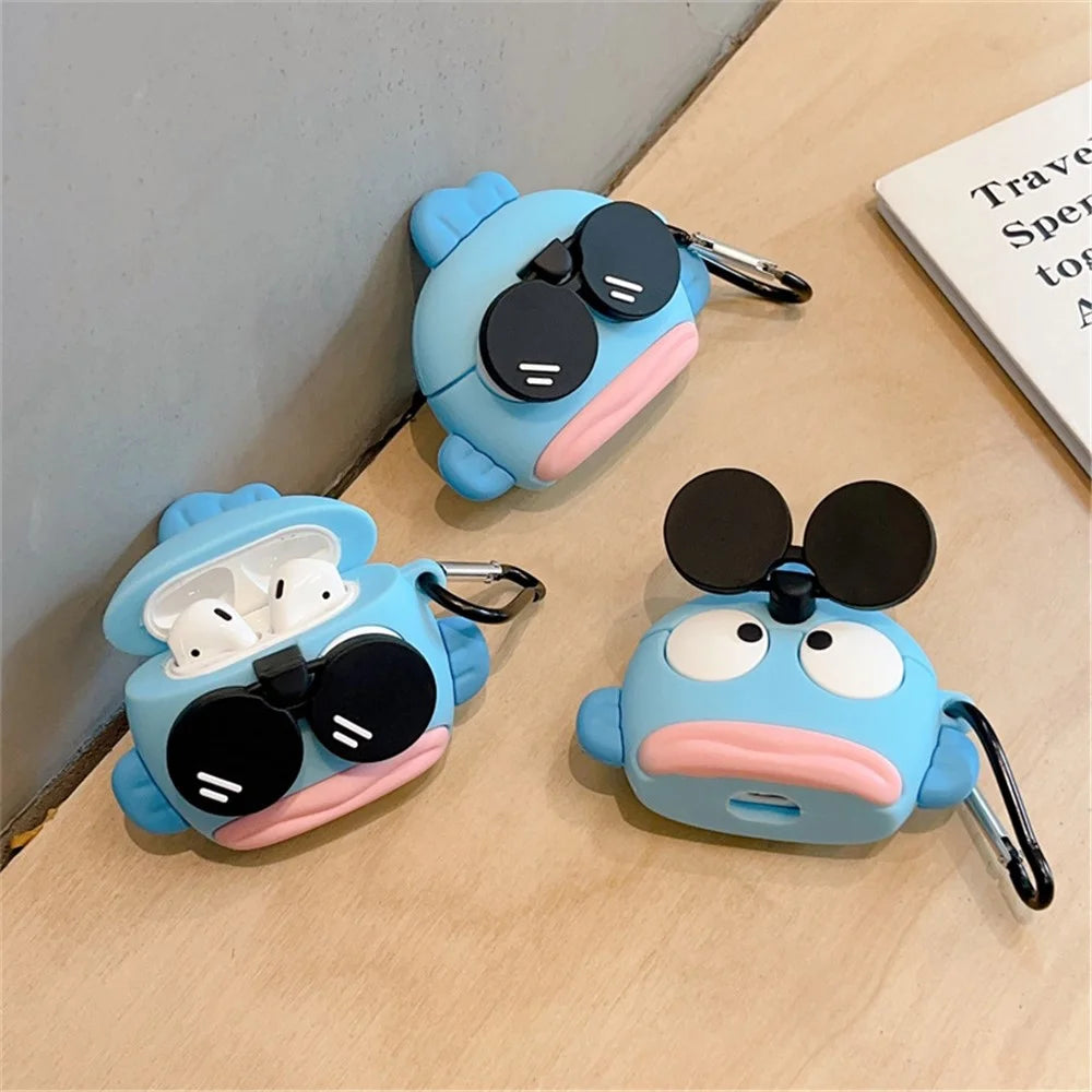 Clownfish Silicone Cover for AirPods with Charging Case (2016)  /  (2019)  /  AirPods with Wireless Charging Case (2019) Protective Case - 5
