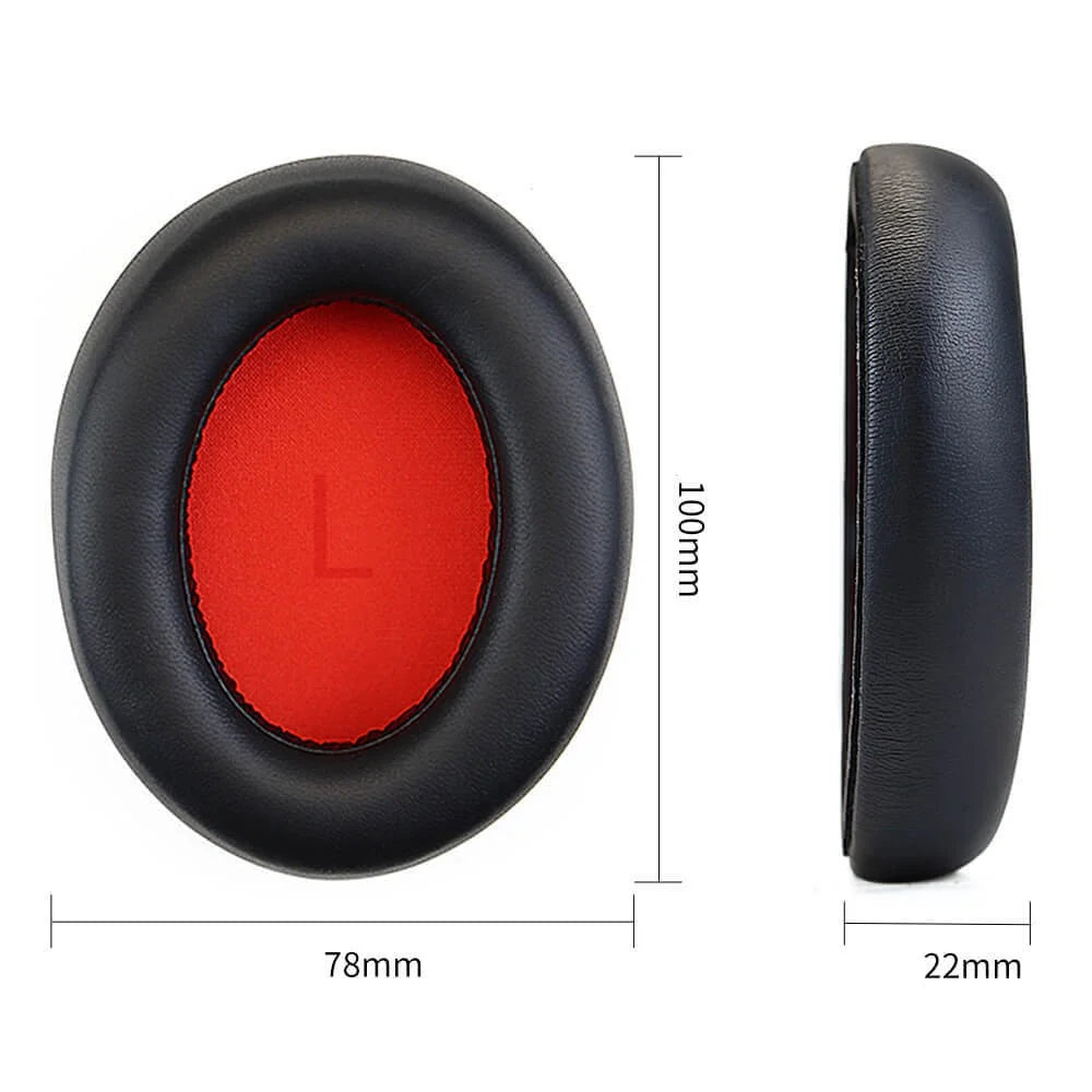 For 1MORE SonoFlow 1 Pair Headphone Earpads Sponge Earmuffs with Crowbar - Black - 6