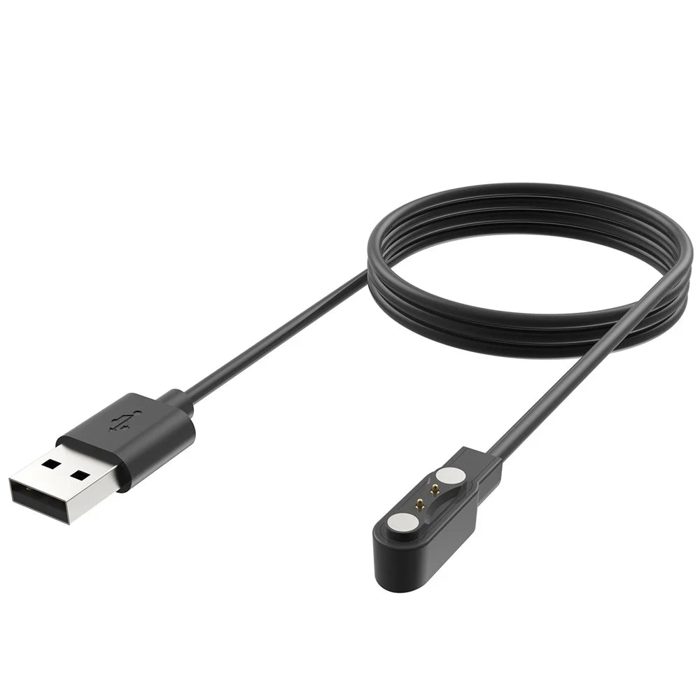 For LUONENG KW30 USB Magnetic Watch Charger Charging Dock with 100CM Cable - 2