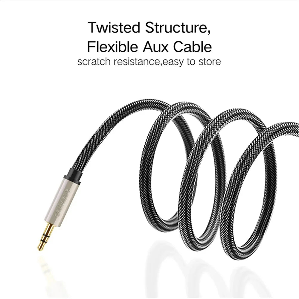 UGREEN 40778 0.5m Audio Cable 3.5mm AUX Extension Cord Male to Male Line for Headphone Car - 6