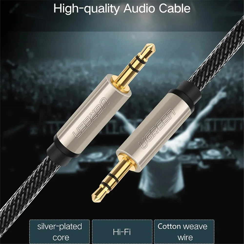 UGREEN 40778 0.5m Audio Cable 3.5mm AUX Extension Cord Male to Male Line for Headphone Car - 7