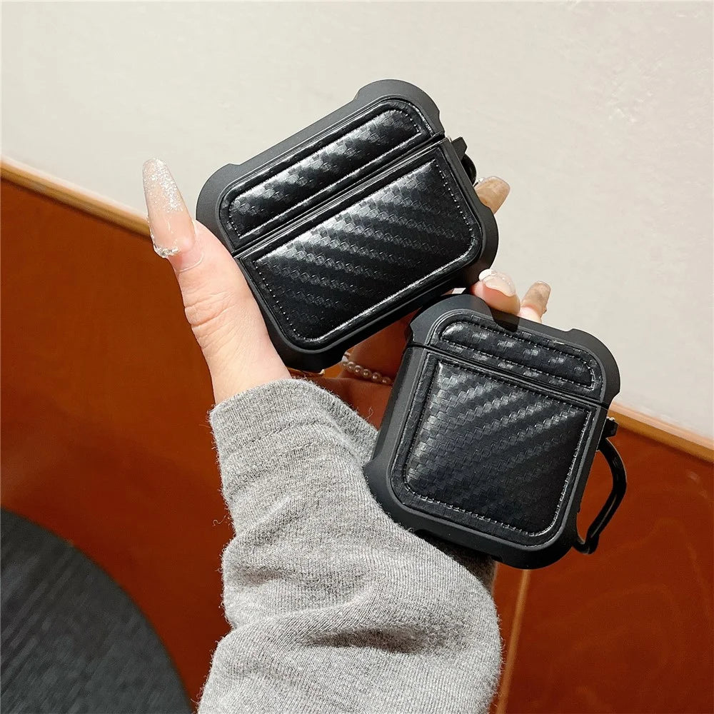 Earphone Cover for AirPods with Charging Case (2016) / (2019) / AirPods with Wireless Charging Case (2019) Earphone Sleeve with Anti-Lost Buckle - 4