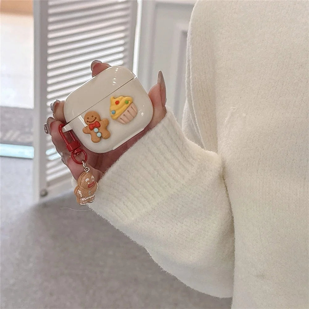 For AirPods Pro 2 / Pro Case Cake Cookie TPU Protective Earphone Cover with Pendant - 3