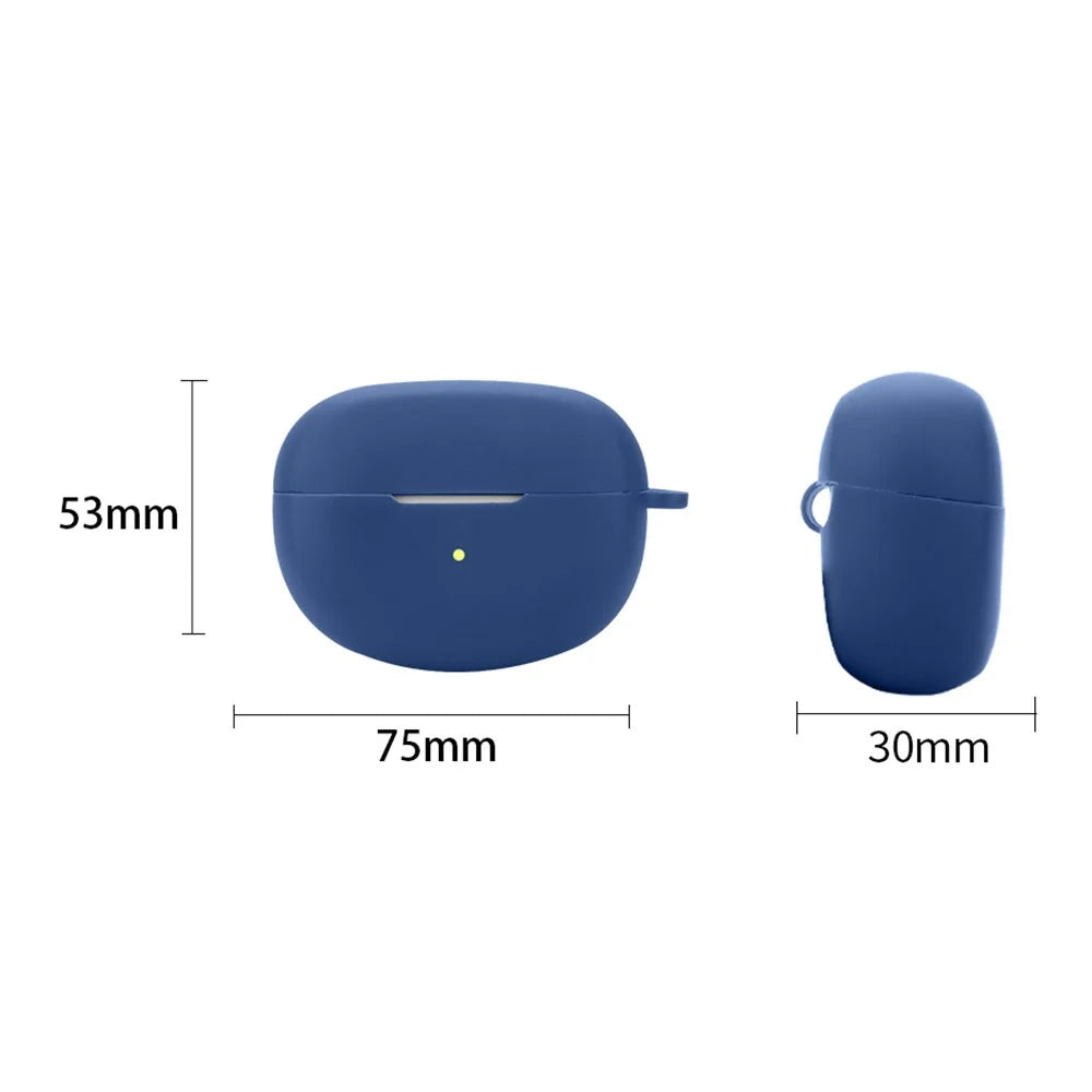 For Bose Ultra Open Earbuds Bluetooth-compatible Earphone Silicone Case Anti-dust Cover with Hanging Buckle - Dark Blue - 4