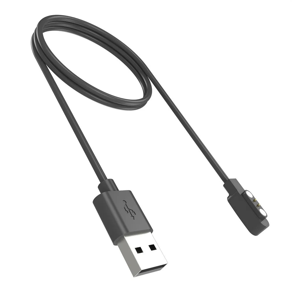 For QCY Watch GTC / Watch WA22GTCA USB 60CM Cable Magnetic Watch Charger Charging Dock - Black - 4