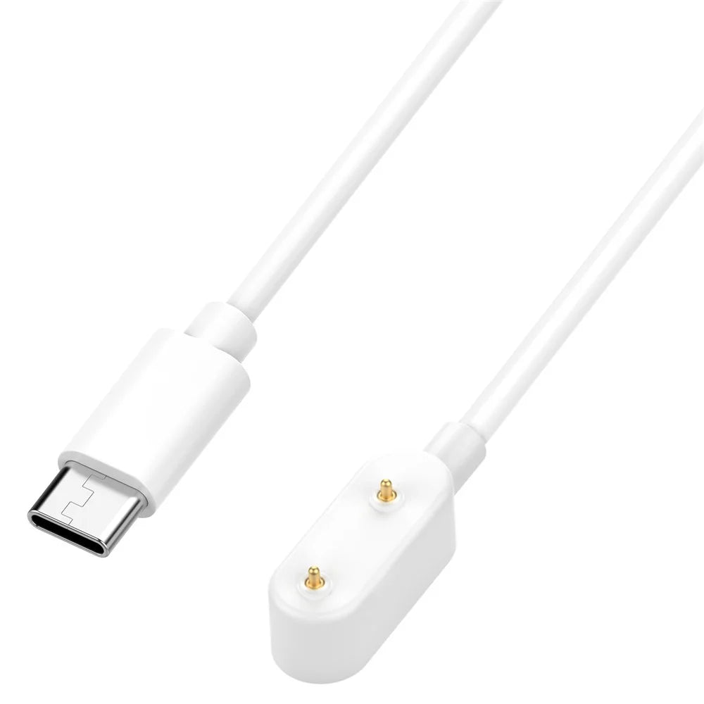 For Samsung Galaxy Fit3 / Honor Band 9 / Huawei Band 9 / 9 NFC Type-C Port Magnetic Smart Watch Charging Cable - White - 1