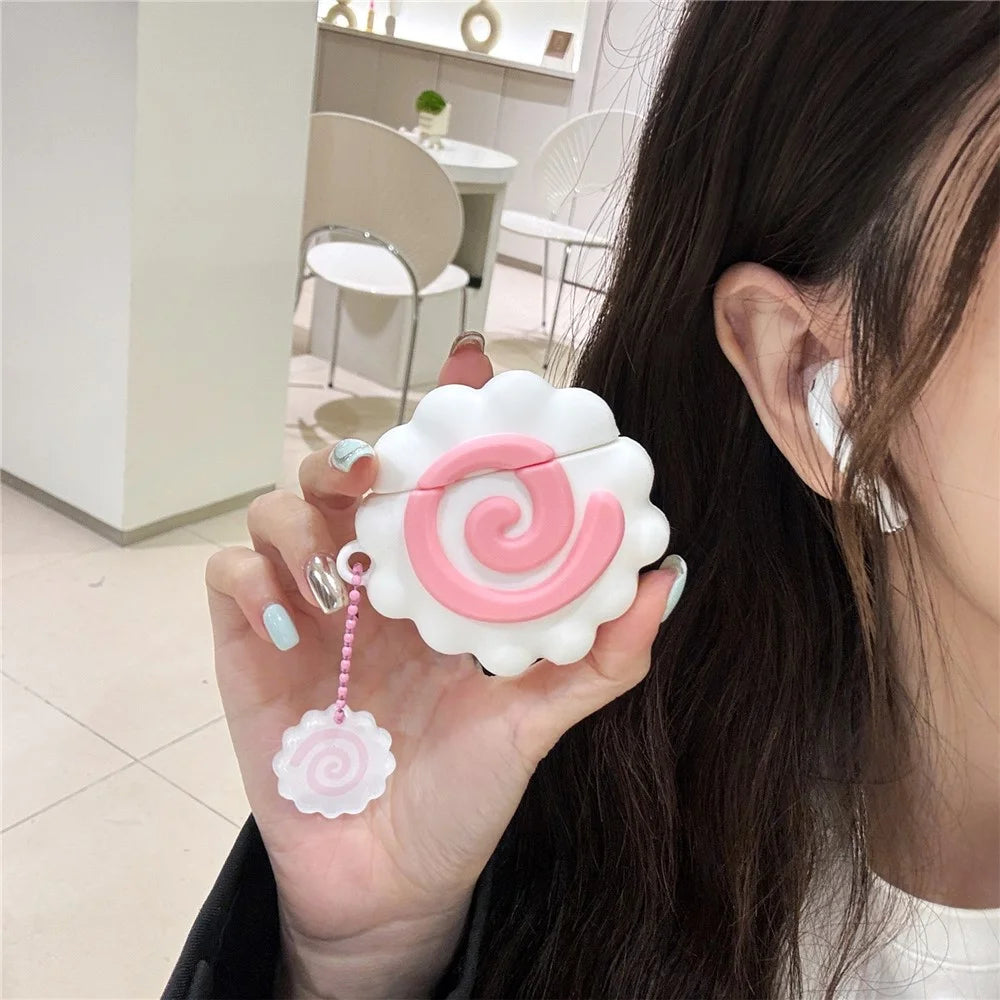 For Apple AirPods with Charging Case (2016) / (2019) / AirPods with Wireless Charging Case (2019) Silicone Cover Cute Anti-drop Case - 3
