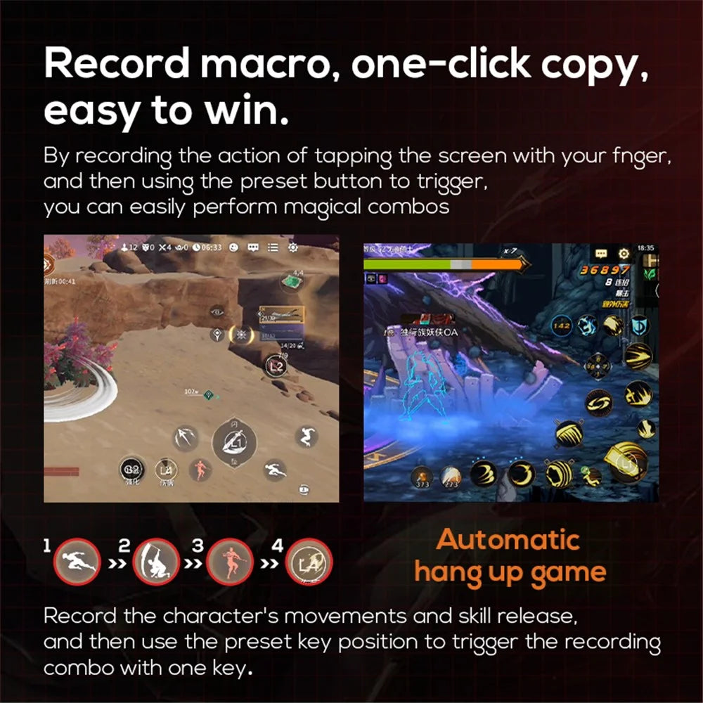 MEMO MB03 Pro Gaming Controller Joystick Game Control Vibration One-Click Equipment Swap - 3