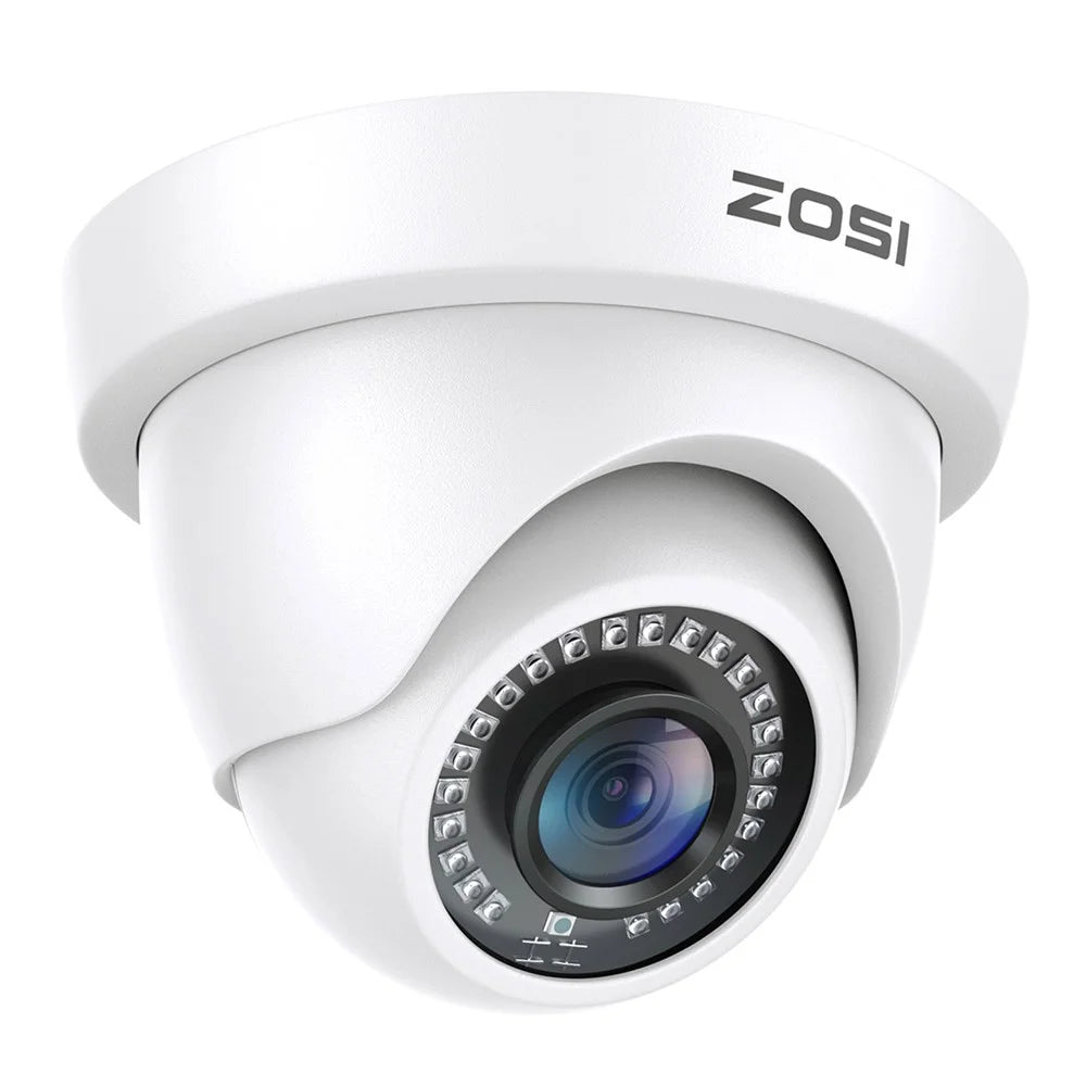 ZOSI 2MP 1920TVL Hybrid 4 In 1 TVI CVI AHD CVBS Security Camera 1080P HD Night Vision Surveillance Cam - White / EU Plug - 1