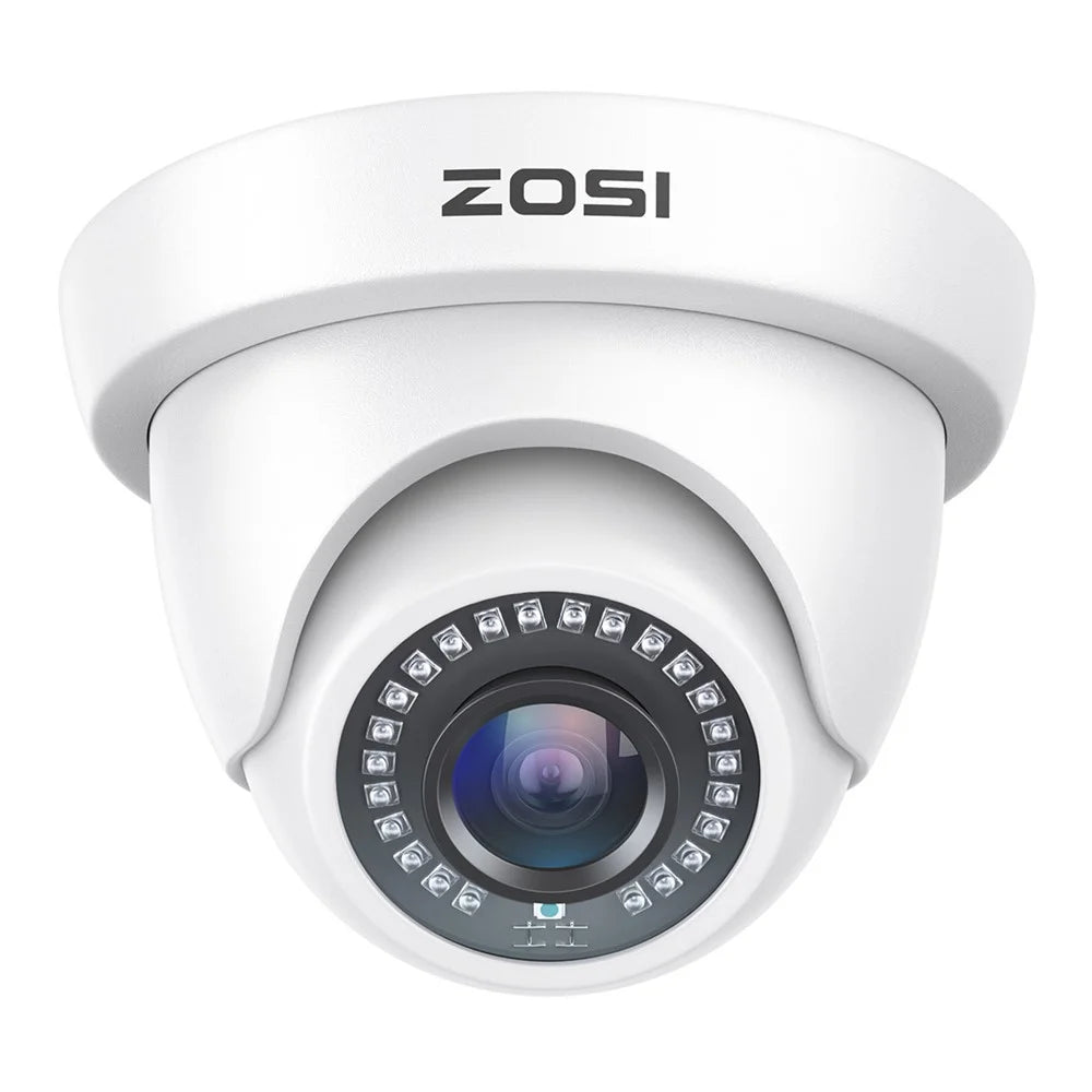 ZOSI 2MP 1920TVL Hybrid 4 In 1 TVI CVI AHD CVBS Security Camera 1080P HD Night Vision Surveillance Cam - White / EU Plug - 2