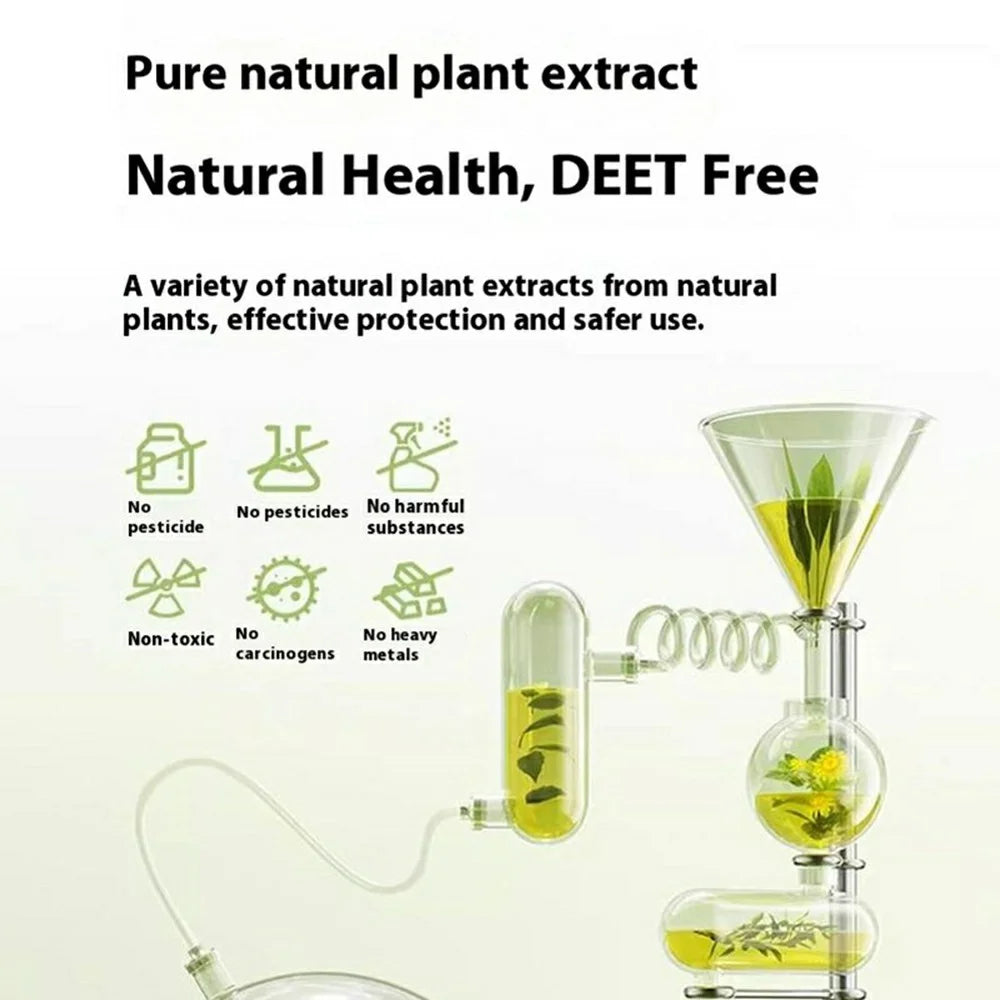 DIROSE K6 Essential Oil Mosquito Repellent Bracelet Insect Protection Wearable Aromatherapy Wristband - Beige - 6