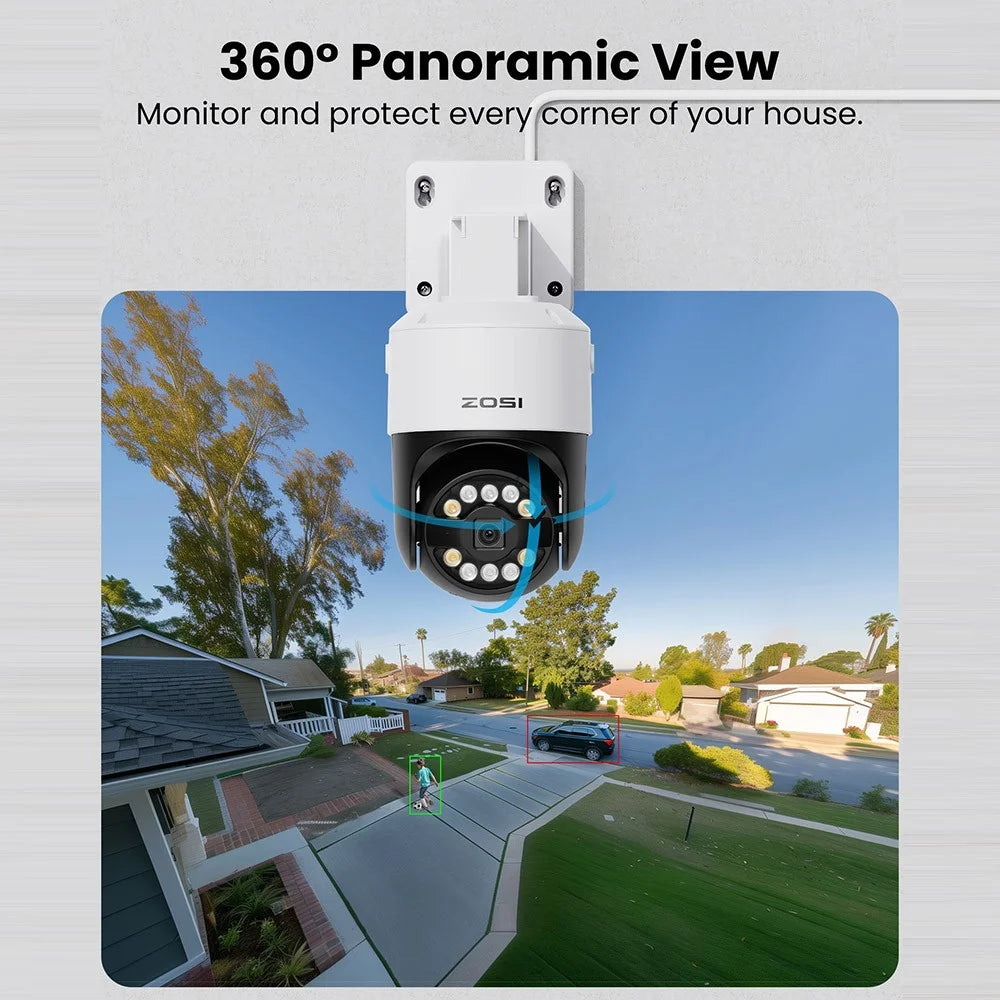 ZOSI C296 16CH 8MP NVR 4TB Hard Drive AI Human Vehicle Detection 12x 8MP 4K Auto Tracking PT PoE Cameras - EU Plug - 3