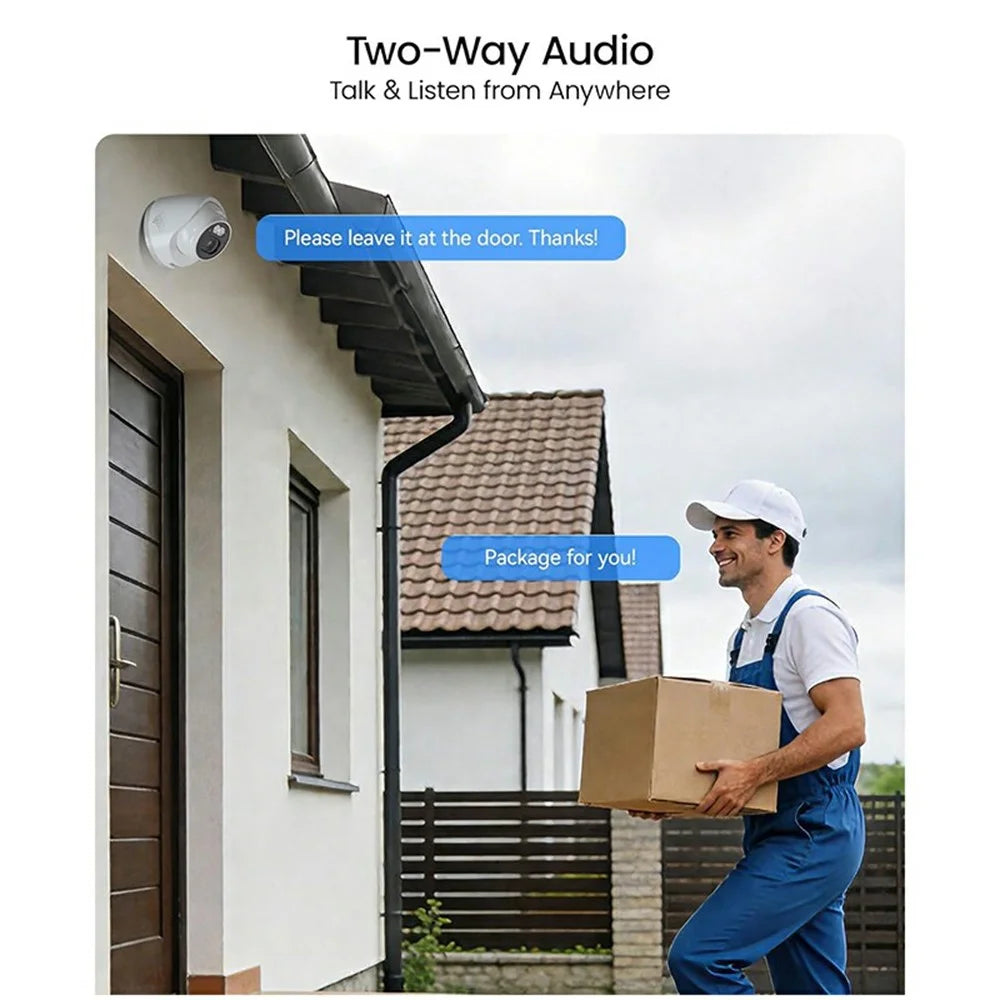 ZOSI PoE Security Camera System with 4K 8MP 16CH NVR and 16Pcs AI Human Vehicle Detection 100ft Night Vision HD Outdoor 4MP IP Cameras (No Hard Drive) - White - 5