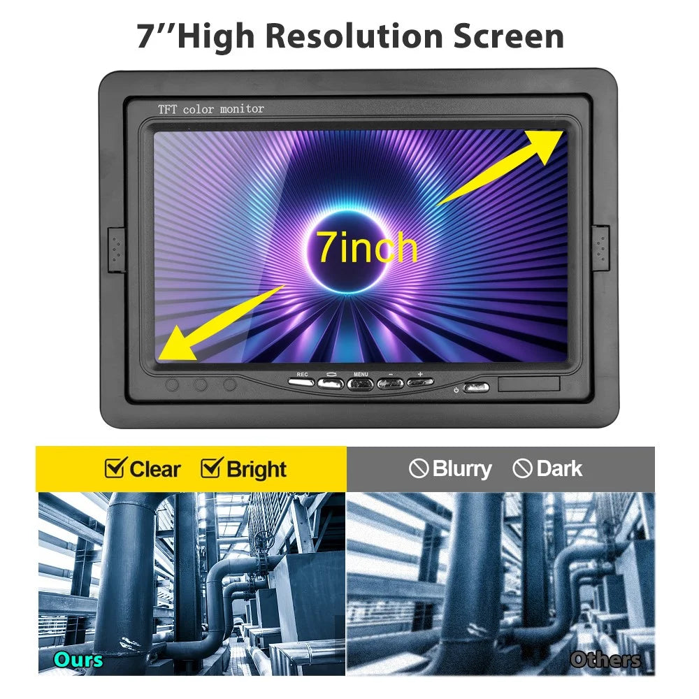 7-inch 1080P HD Pipe Inspection Industrial Endoscope Camera with 30m Cable, EU Plug - 3