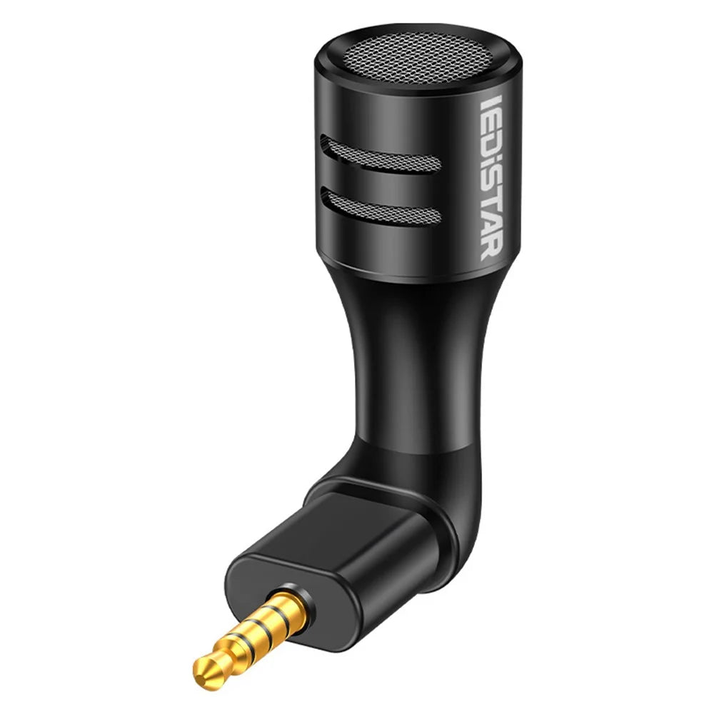 MD-3 3.5mm Microphone Mini Mobile Phone Microphone Live Recording Interview Mic - 1