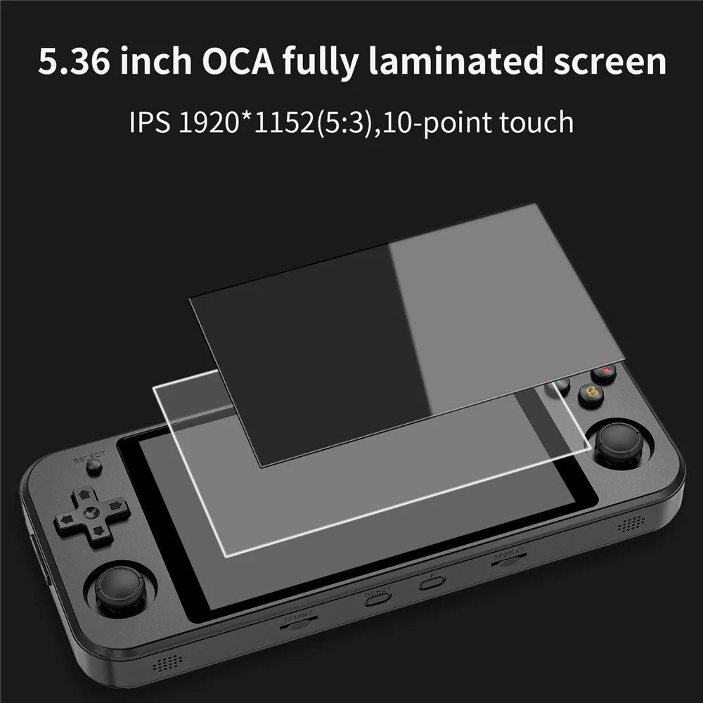 ANBERNIC RG552 Handheld Video Game Console 5.36-inch 16GB + 128GB Dual Systems Android / Linux (English Version) - Black - 5