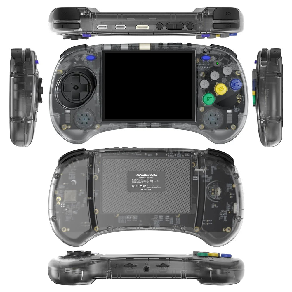ANBERNIC RG ARC-S Portable Game Console Linux System 256GB with Games (English Version) - Transparent Black - 2