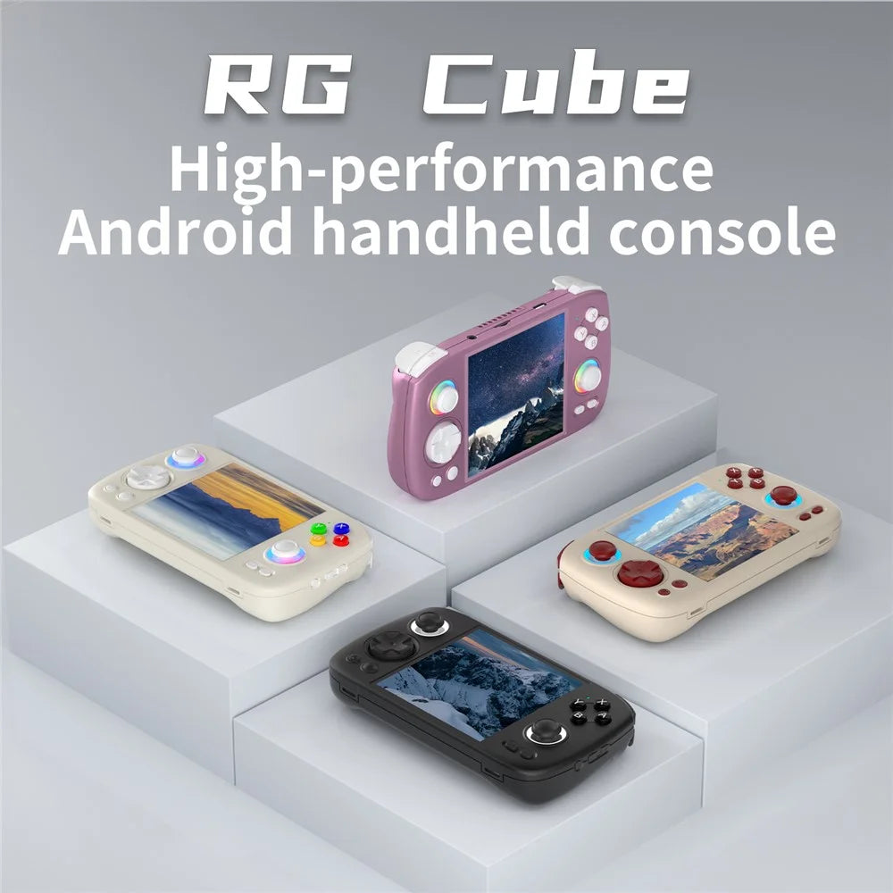 ANBERNIC RG Cube 3.95-inch IPS Screen Handheld Gaming Console Wireless Gamepad, with 256G TF Card - Black - 2