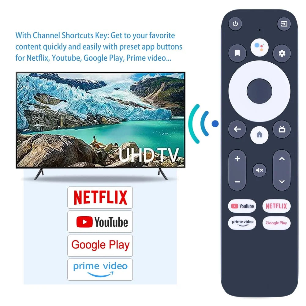 For Mecool KM2 Plus TV Set-Top Box Ergonomic Remote Controller with Voice Function - 4