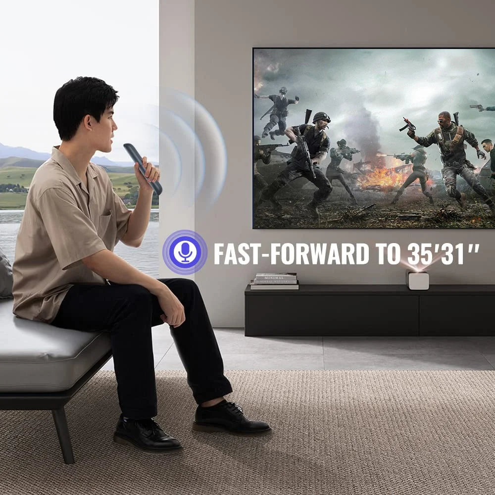 For Mecool KM2 Plus TV Set-Top Box Ergonomic Remote Controller with Voice Function - 6