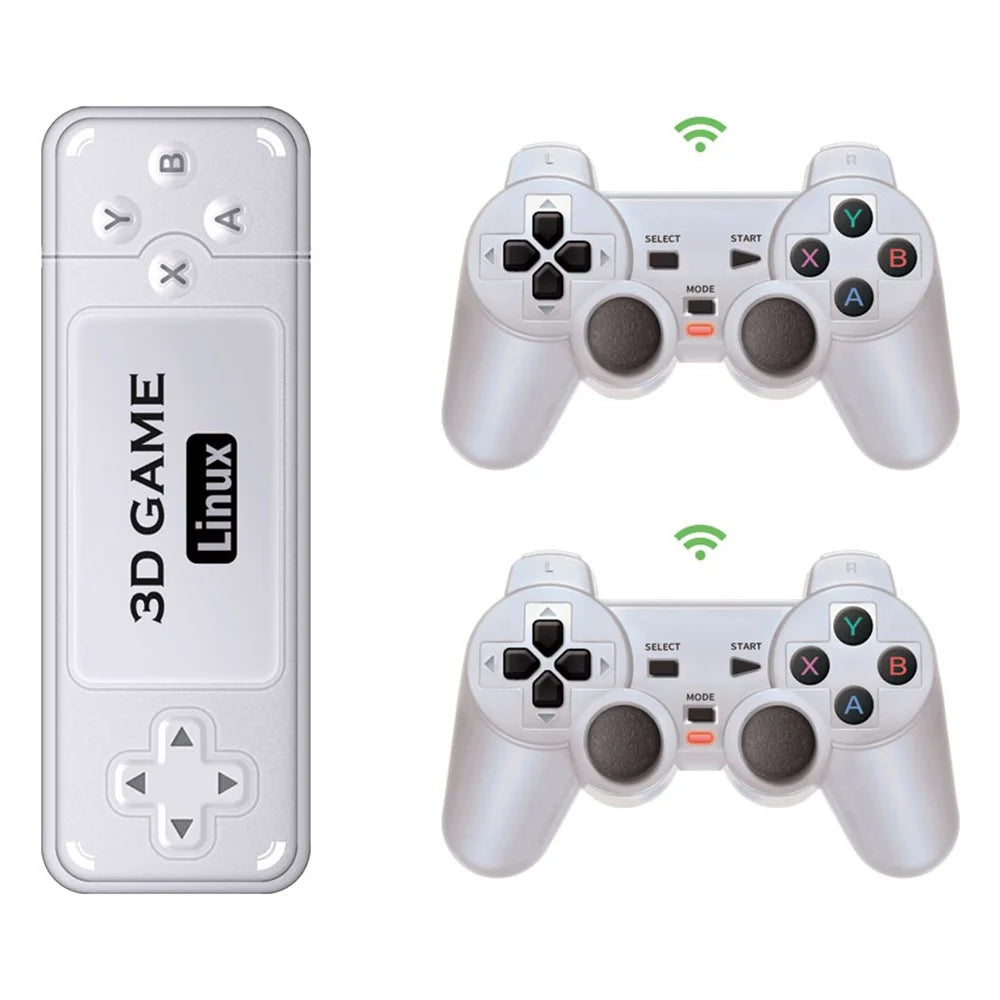 AMPOWN Y6 64G 4K HD Output Game Stick with 2 Wireless Game Controller - 2
