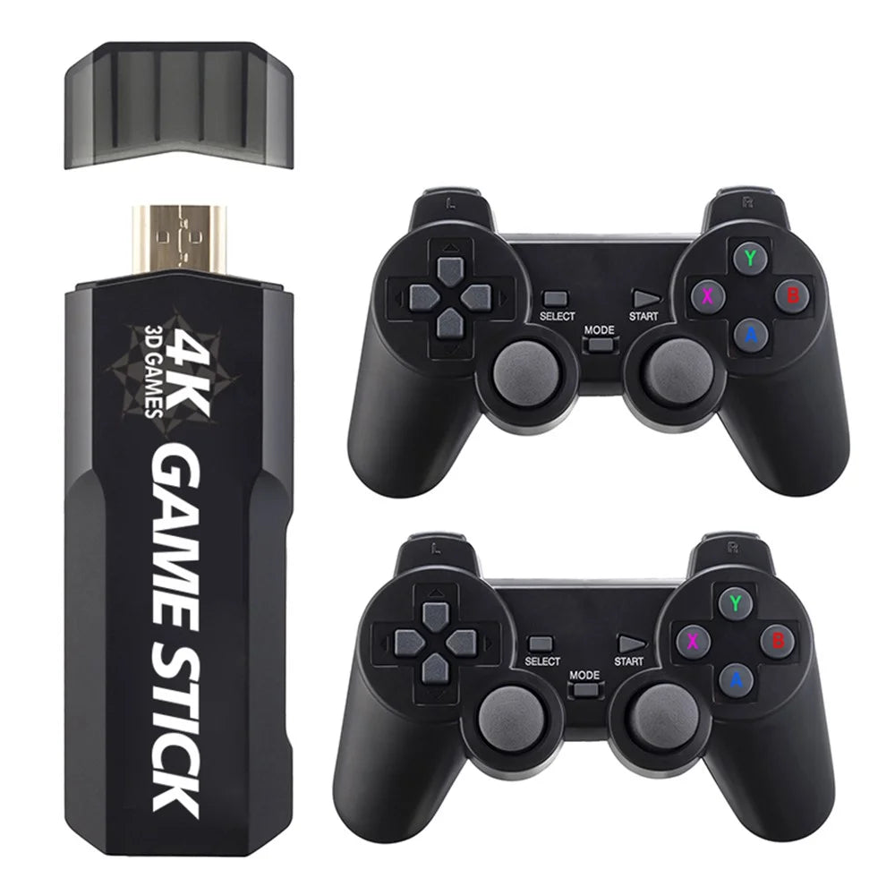 AMPOWN GD10 32G Memory HD Game Stick Wireless Gamepad Double Game Console, English Version - 1