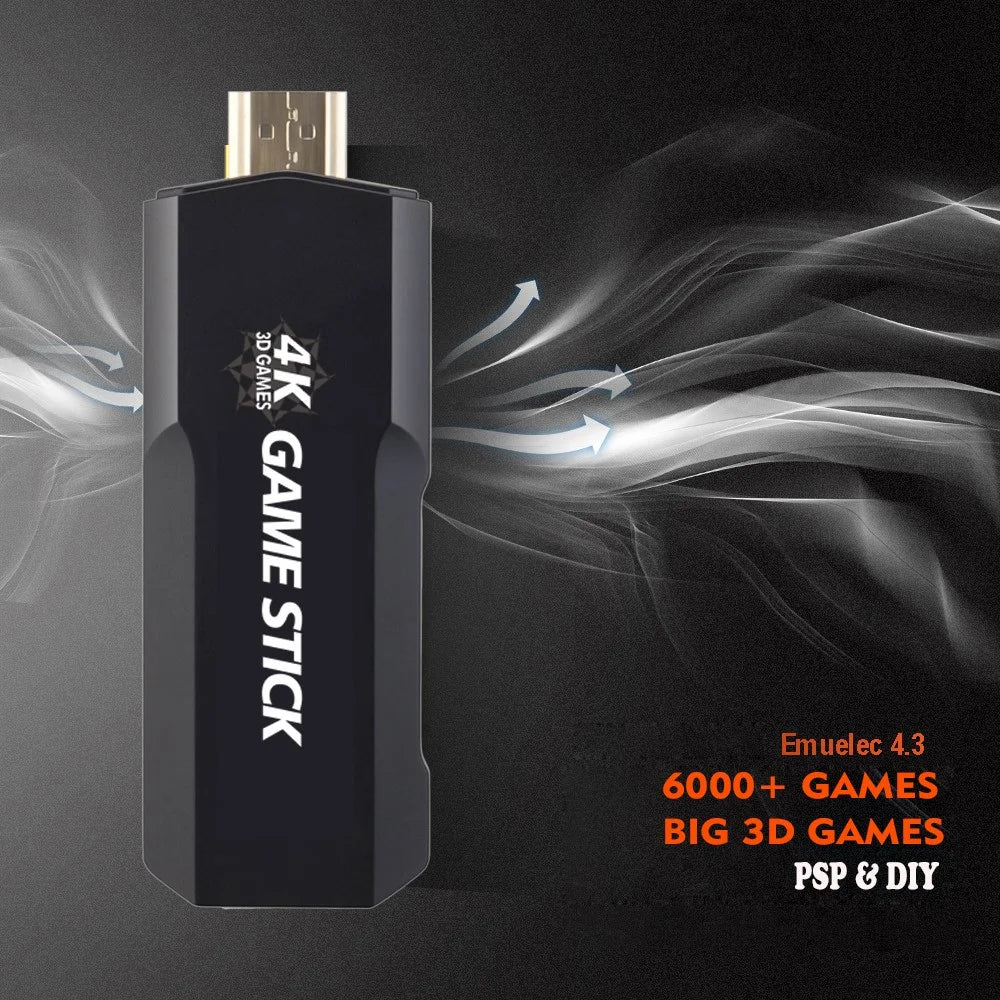 AMPOWN GD10 64G Memory HD Game Stick Wireless Gamepad Double Game Console, English Version - 4