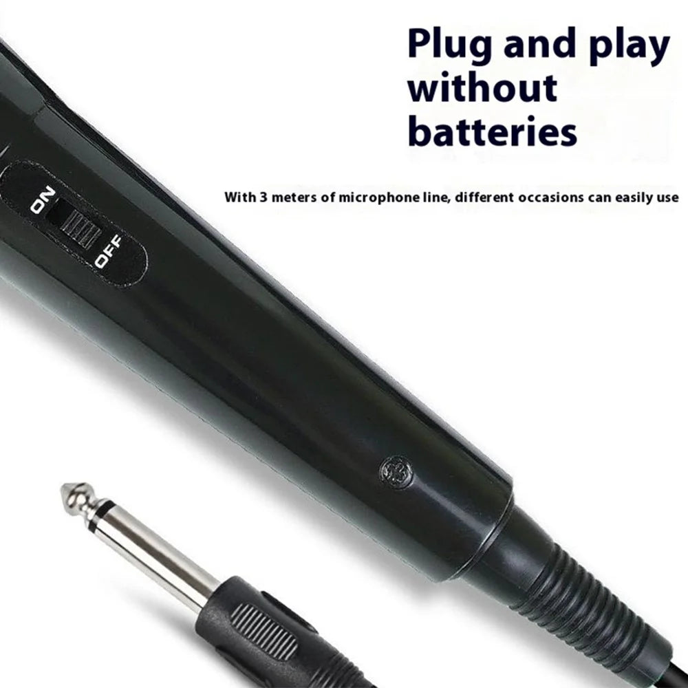 MB-102 High Sensitivity Dynamic Cardioid Microphone Wired Handheld Mic for Speech Karaoke - 5
