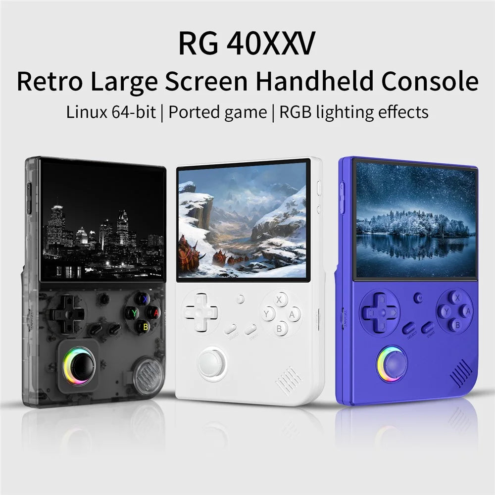 ANBERNIC RG40XXV 4.0-inch IPS Screen WiFi Bluetooth-Compatible 64GB Retro Video Game Console without TF Card - White - 2