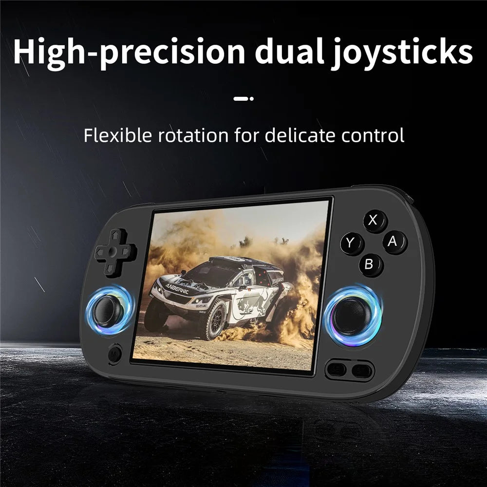 ANBERNIC RG40XXH 4.0 Inch IPS Screen 64G Bluetooth + WiFi Handheld Video Game Console, with 256G TF Card - Black - 5
