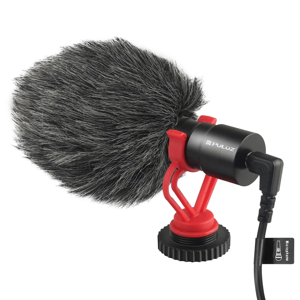 PULUZ PU3044 Professional Interview Microphone with Shock Mount for DSLR Camera / Smartphone / Tablet - 2