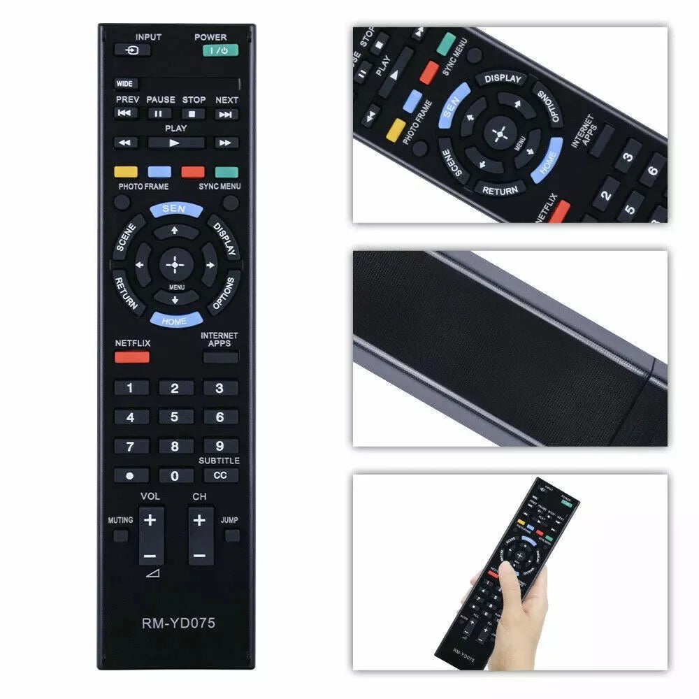 RM-YD075 For Sony TV Remote Control Replacement Universal Smart TV Remote - 3