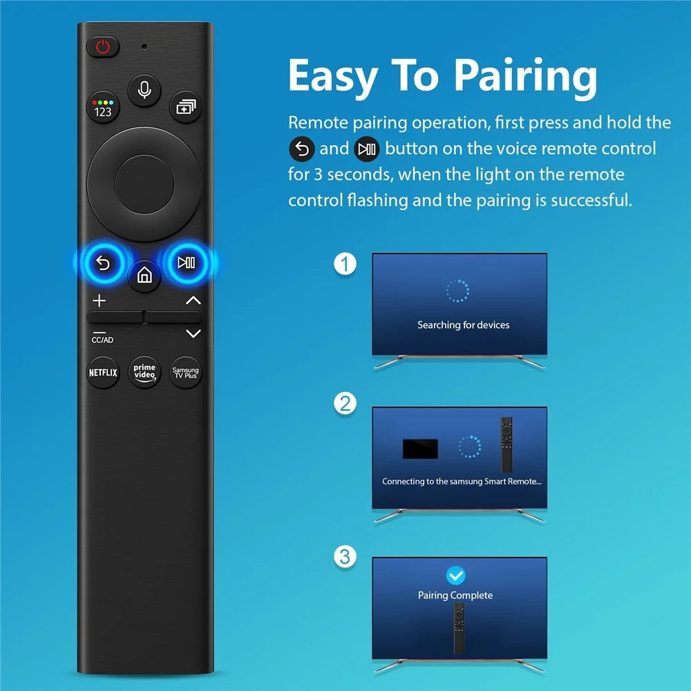 BN59-01357A For Samsung TV Remote Control Solar Powered Handheld Controller with Voice Function - 4